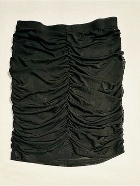 NWOT SHEIN Black Ruched Crop Top